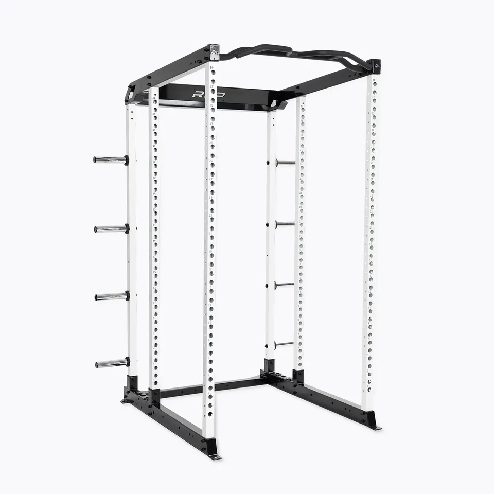 REP Fitness Altitude Power Rack 90" metallic black knebøy