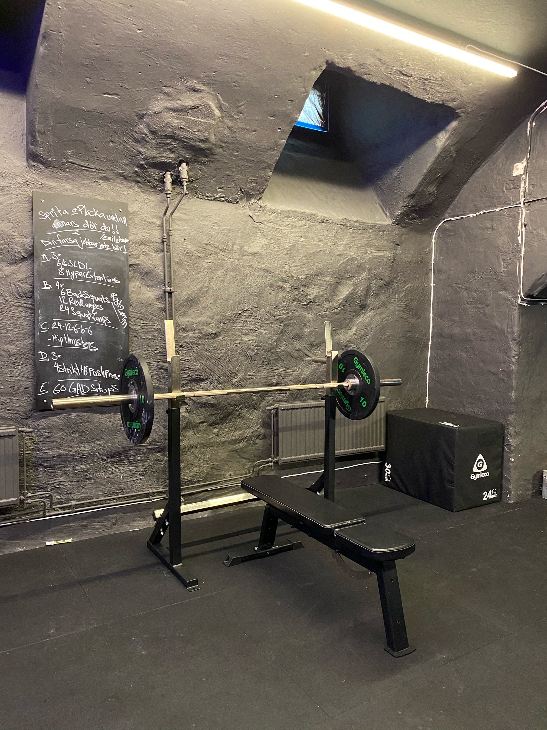 Gymleco Adjustable Bench Press knebøystativ justerbart