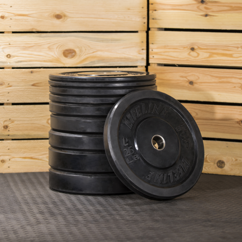 Lifeline Bumper Plates vektplatesett 118 kg gummi