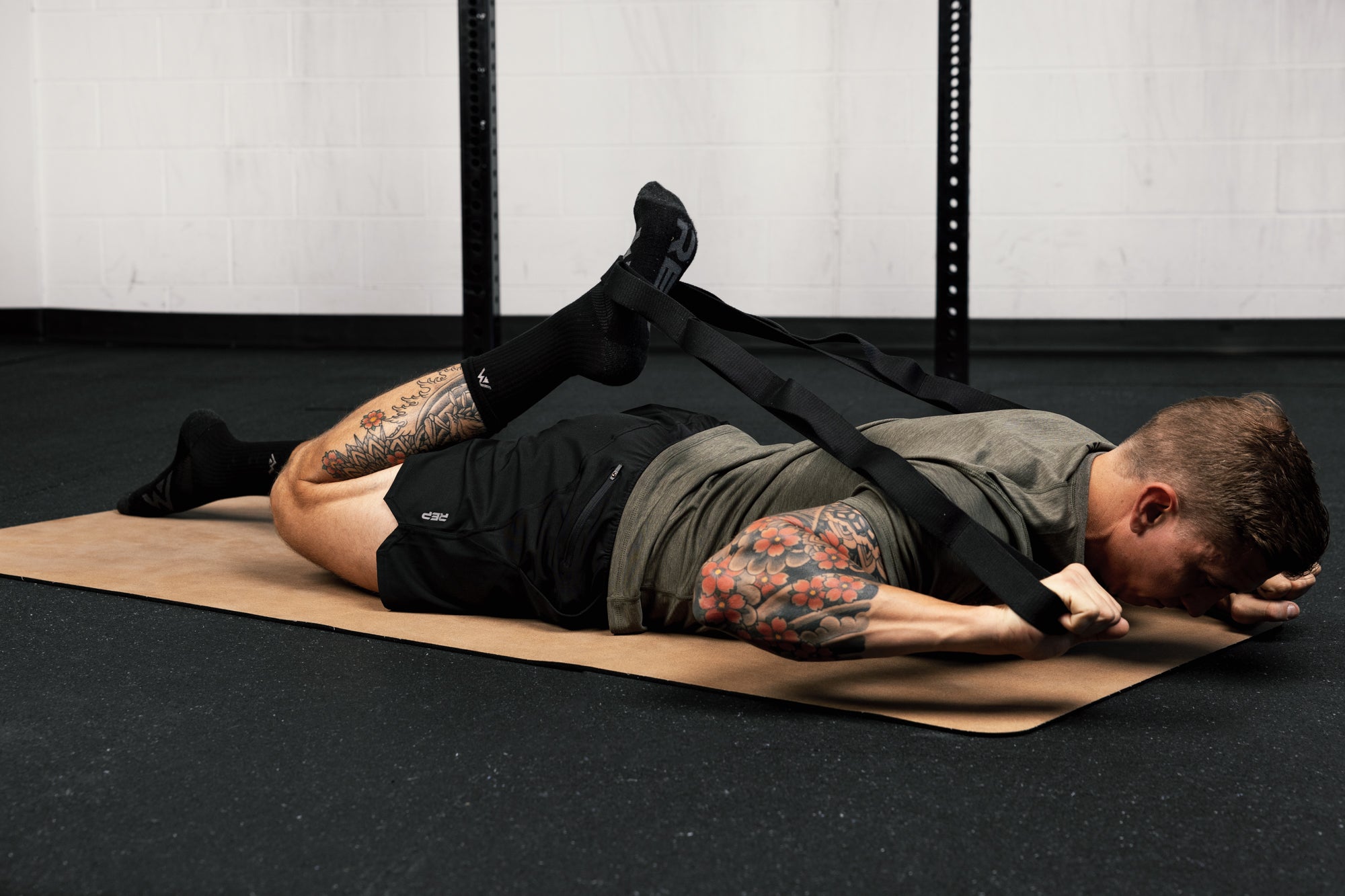 REP Fitness Stretching Strap tøyestropp standard svart