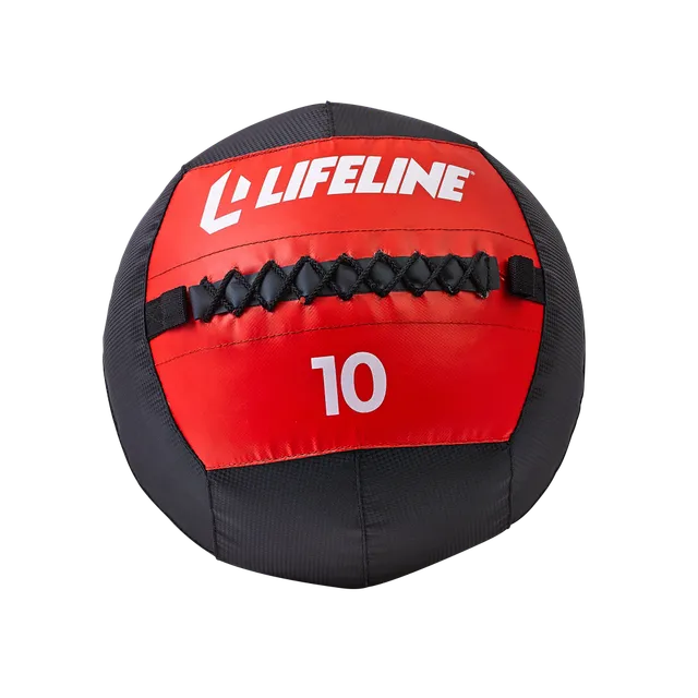Lifeline Wall Ball medisinball 10 lb polstret