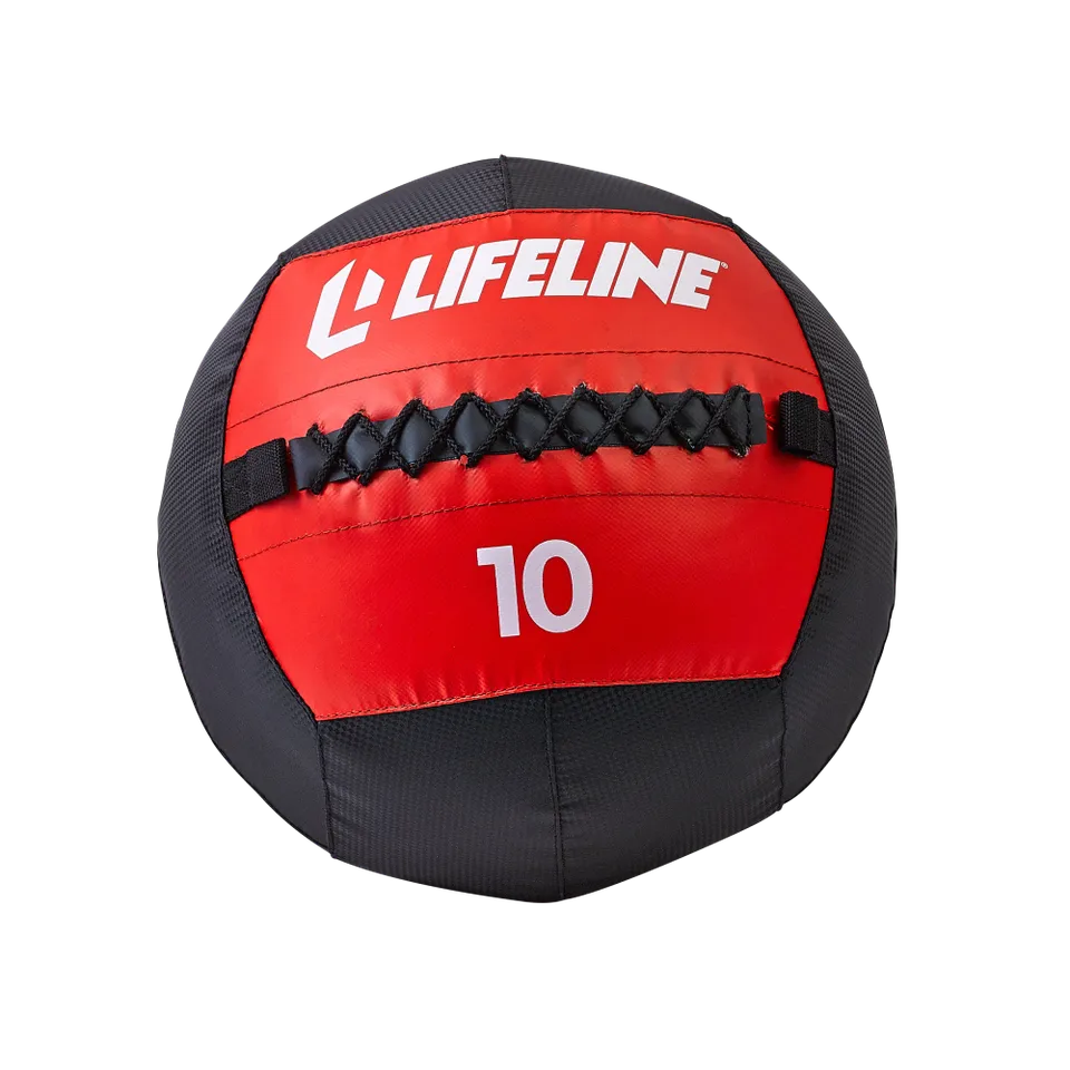 Lifeline Wall Ball medisinball 10 lb polstret