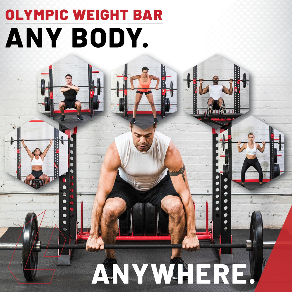 Lifeline Olympic Bar 45lb olympisk vektstang med låser