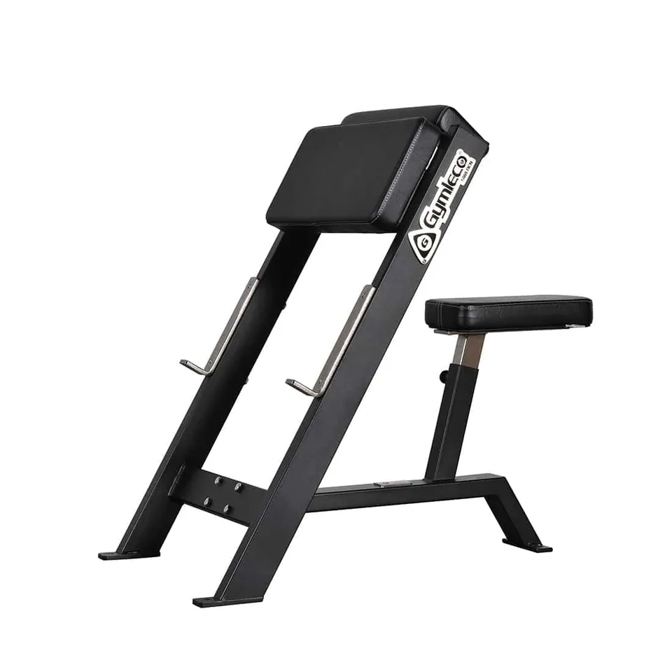 Gymleco scottbenk sittende bicepsbenk svart