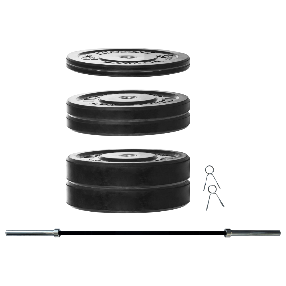 Lifeline Olympic bumper vektskiver gummi lav sprett