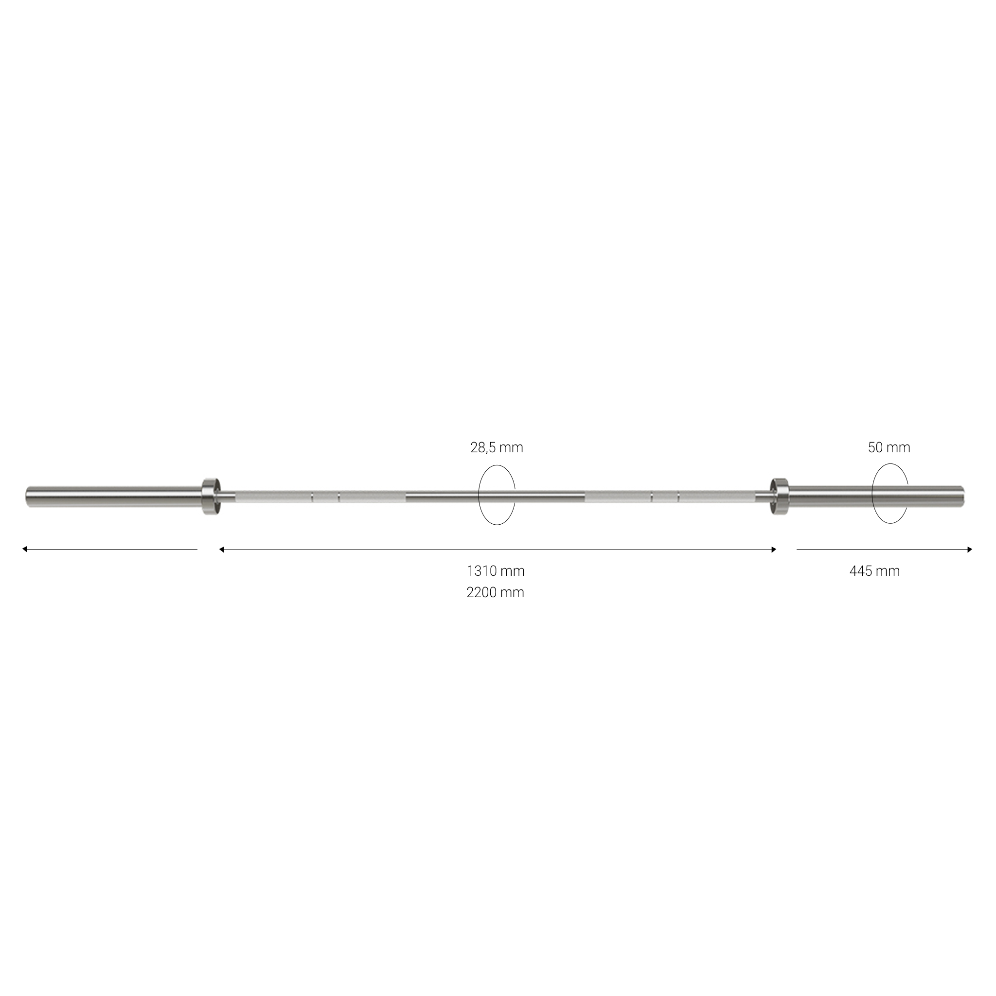 Gymleco 410 Olympic Barbell olympiastang allround
