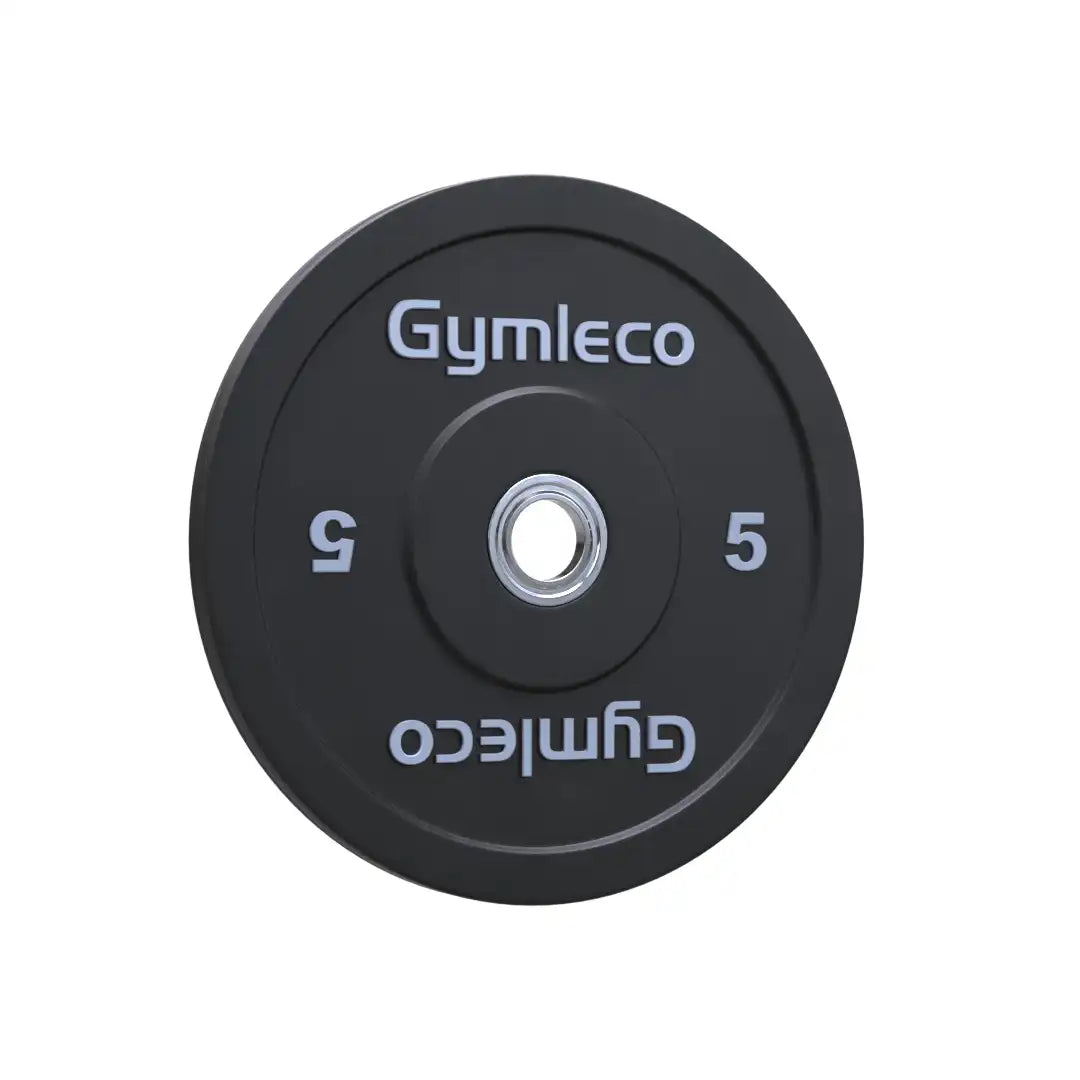 Gymleco vektskiver svart gummi olympiske