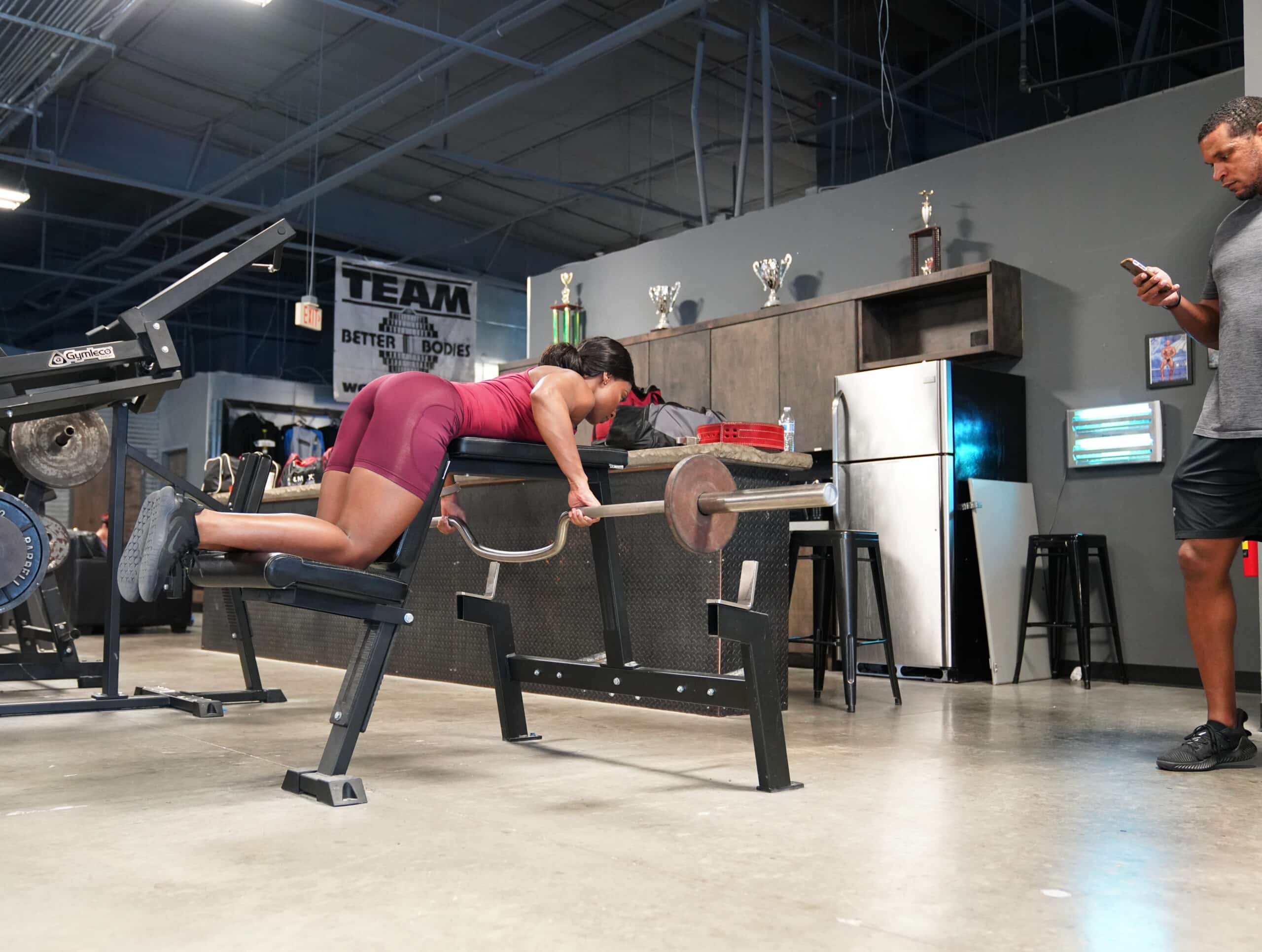 Gymleco 117 Seal Row treningsbenk rygg