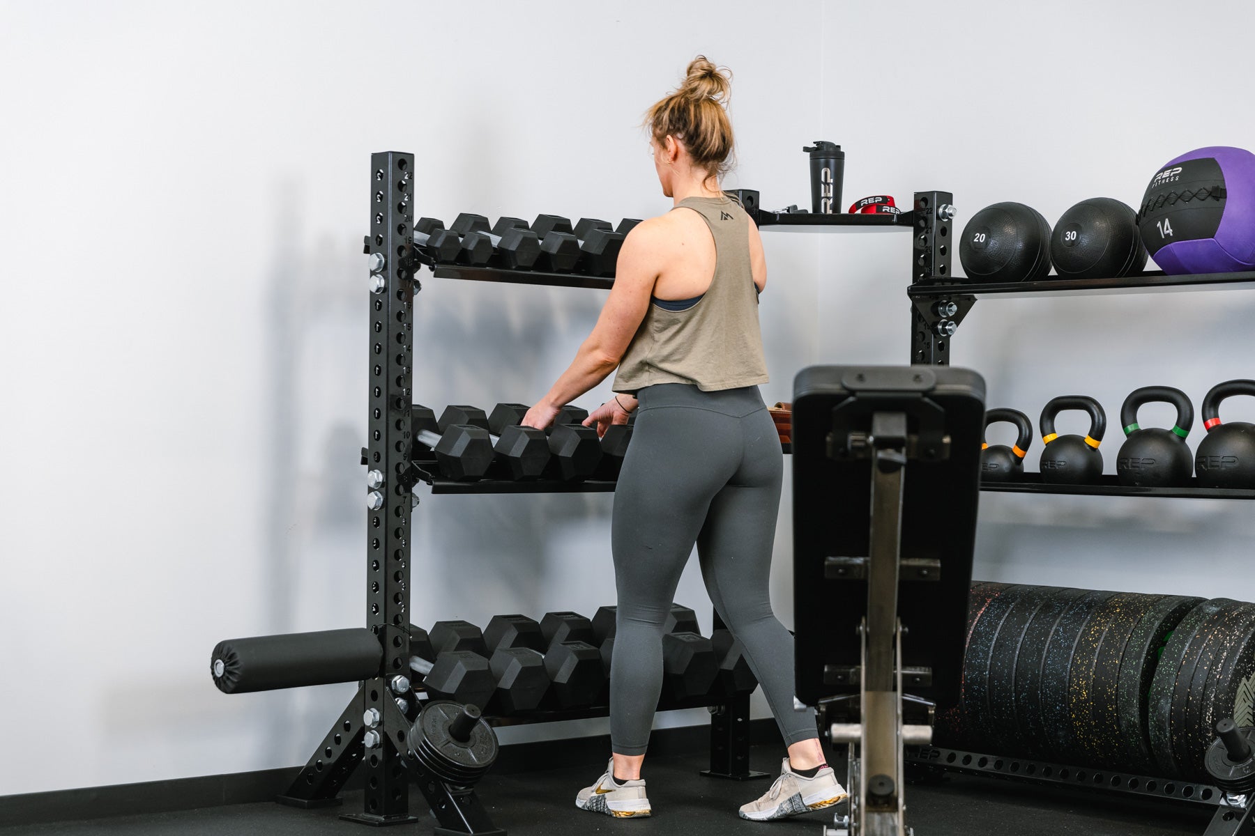 REP Fitness 5000 Dumbbell Storage Shelf manualhylle