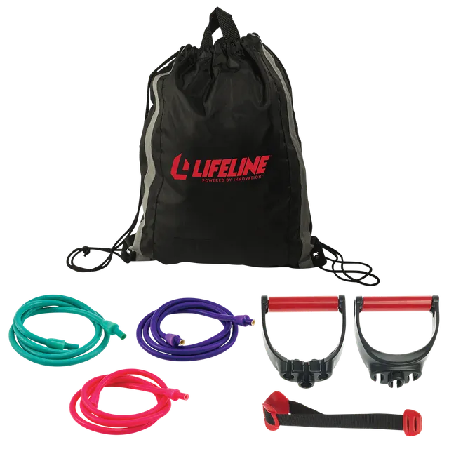 Lifeline Resistance Kit strikksett 27 kg med håndtak