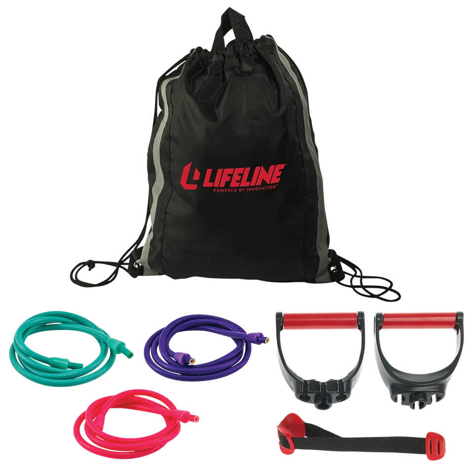 Lifeline Resistance Kit strikksett 27 kg med håndtak