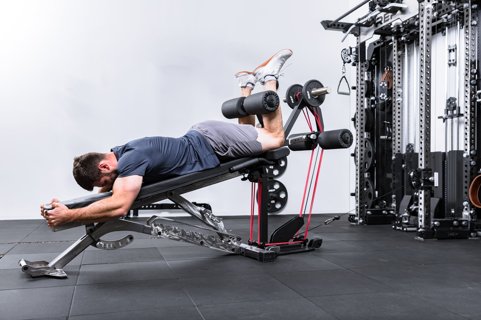 REP Fitness Leg Extension Leg Curl benkadapter Nighthawk