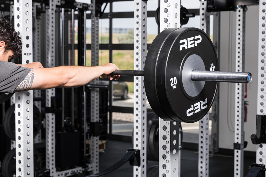 REP Fitness Competition bumperplate 20 kg par svart stål