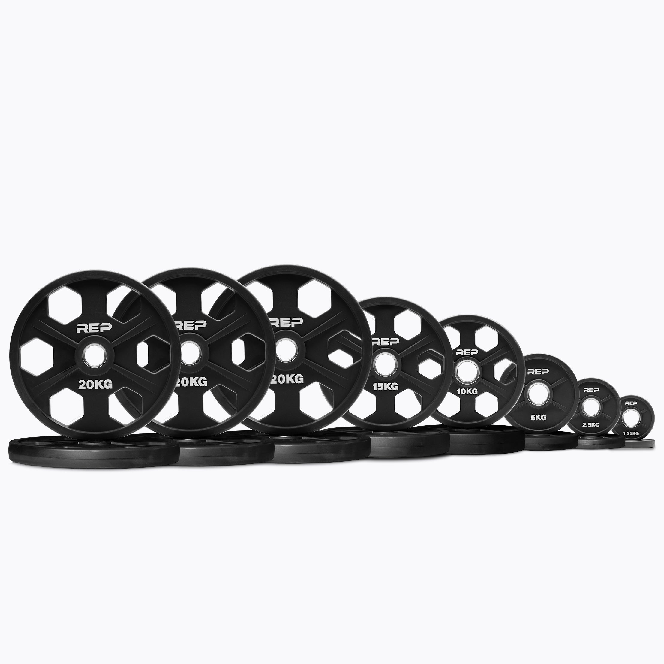 REP Fitness Equalizer vektskivesett 76 kg uretan