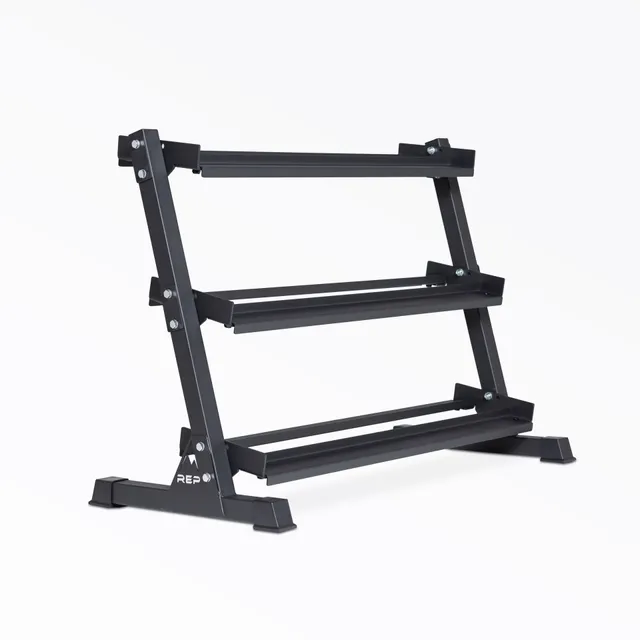 REP Fitness Dumbbell Rack hantelstativ 3-etasjes stål