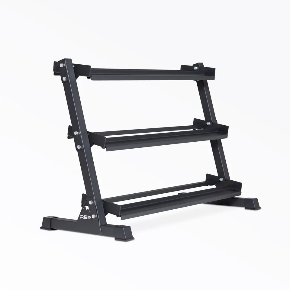 REP Fitness Dumbbell Rack hantelstativ 3-etasjes stål