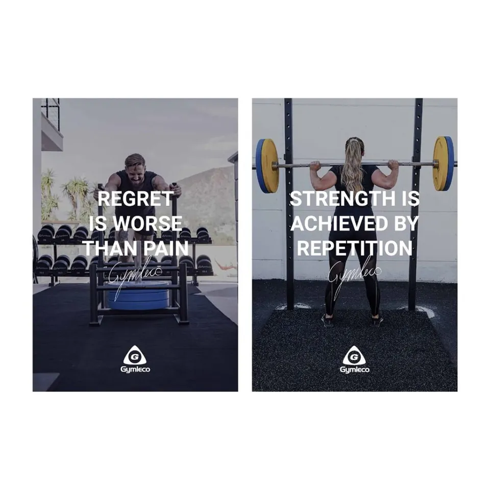 Gymleco Posters motivasjonsplakat 70x100 Squat