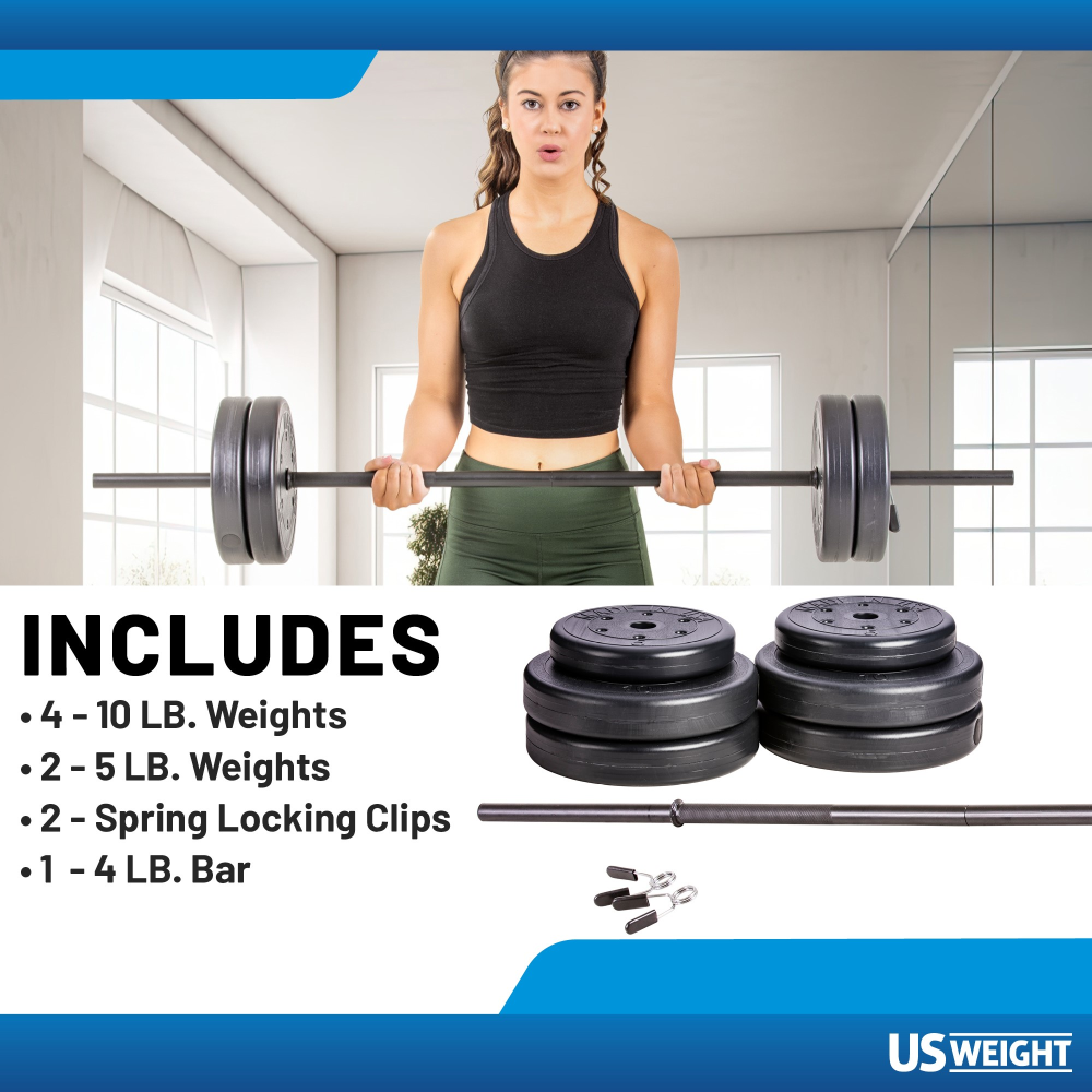 Lifeline USW vektstangsett 25 kg 54" aerobic