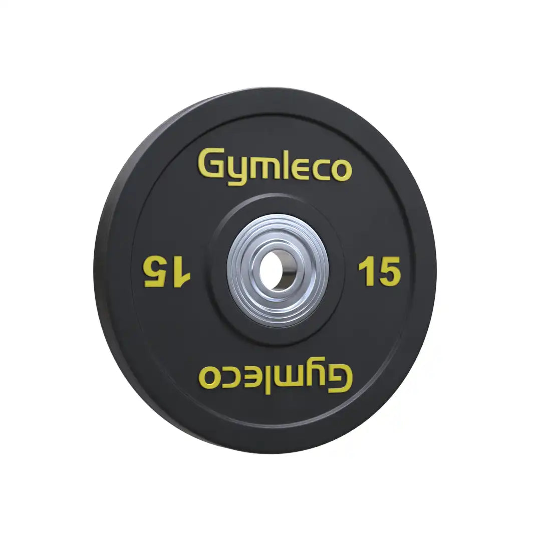 Gymleco vektskiver svart gummi olympiske