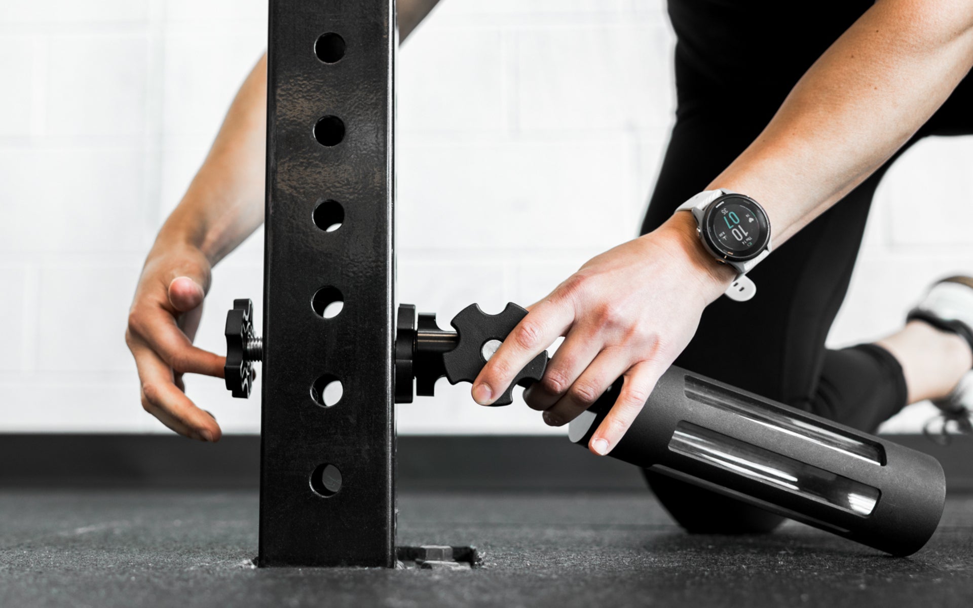 REP Fitness Kleva Built Adroit landmine rackmontert