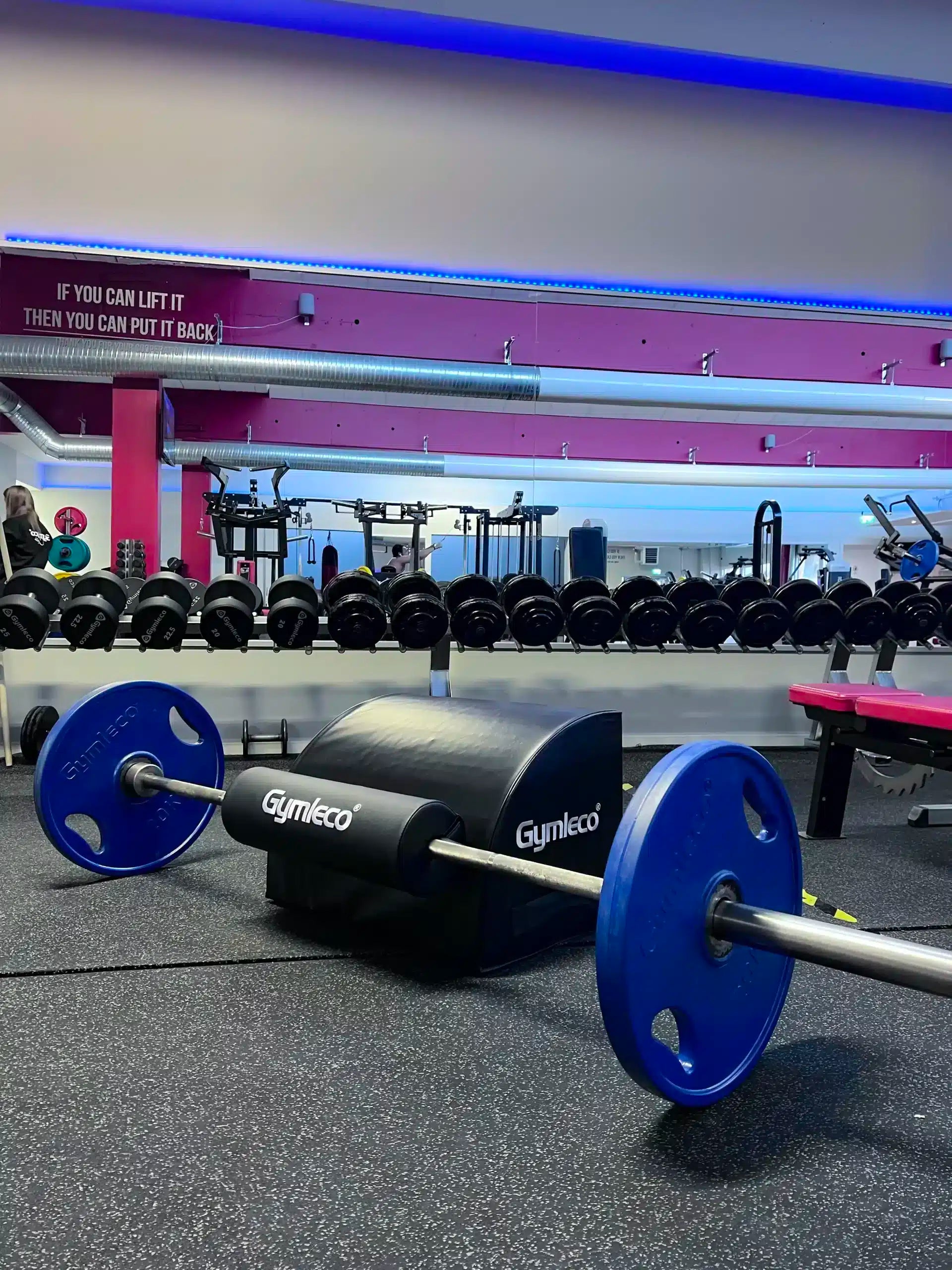 Gymleco Hip Thrust stangpute med borrelås tykk