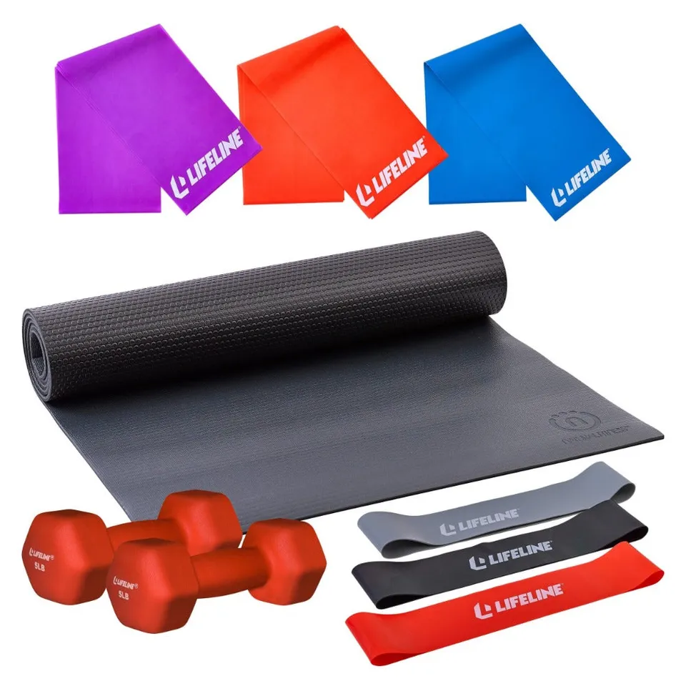 Lifeline Home Fitness Starter Kit treningskit multicolor