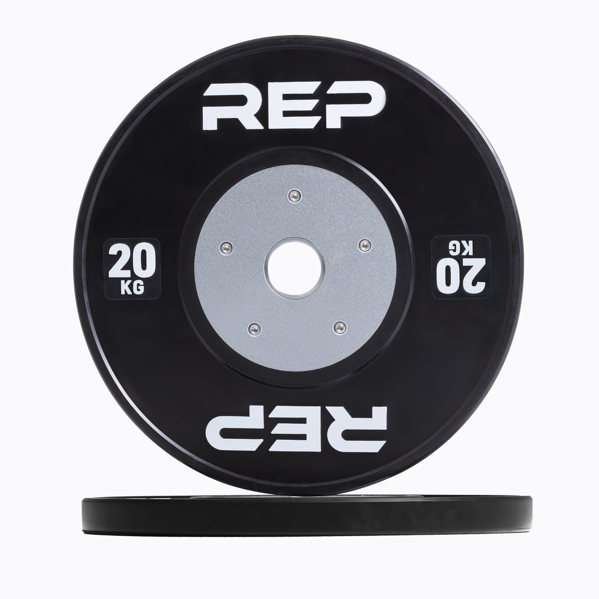 REP Fitness Competition bumperplate 20 kg par svart stål