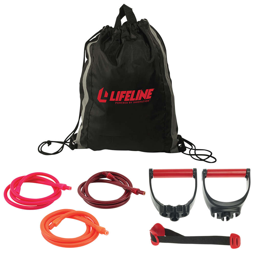 Lifeline Resistance Kit strikksett 27 kg med håndtak