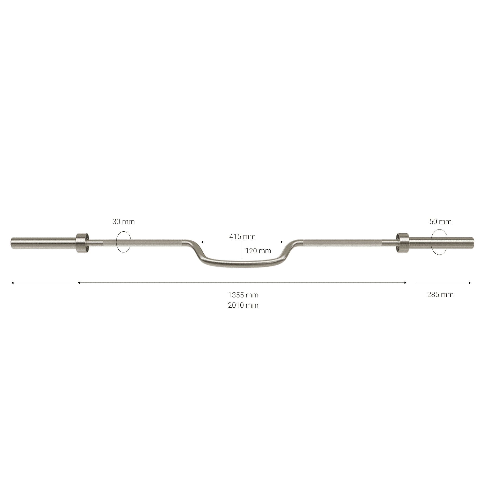 Gymleco 419 buet vektstang seal row