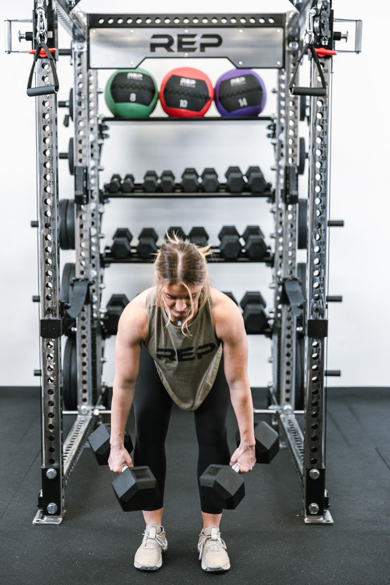 REP Fitness 5000 Dumbbell Storage Shelf manualhylle
