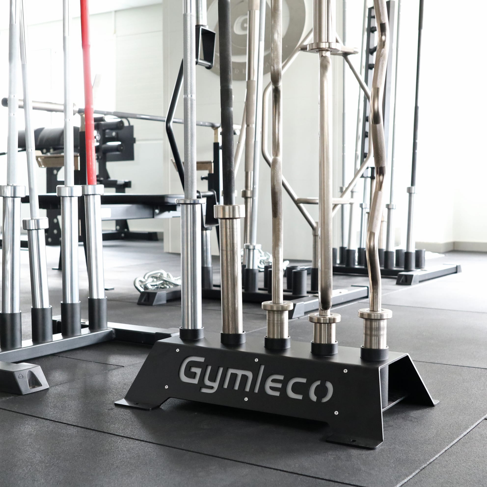 Gymleco Barbell Storage vektstangstativ 5 plasser stål