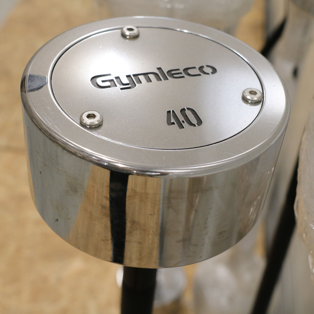 Gymleco fast curlstang krom svart 5-50 kg