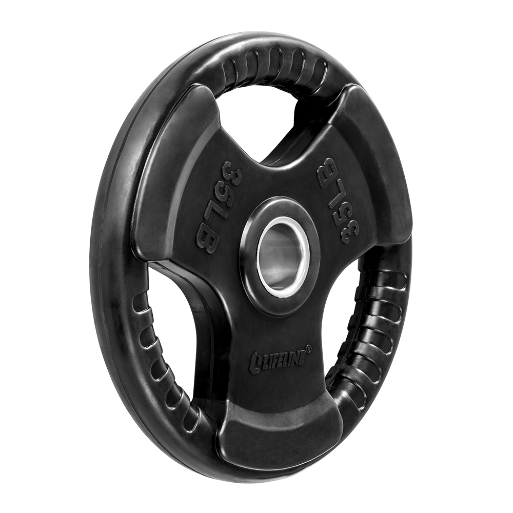 Lifeline Rubber Grip 10LB vektskive 4,5 kg gummi