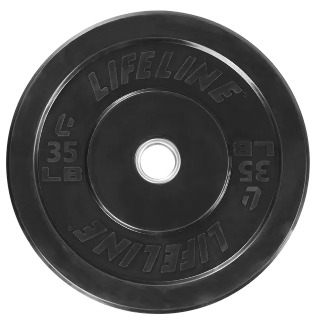 Lifeline Olympic Rubber Bumper vektplate 25 lb singel gummi