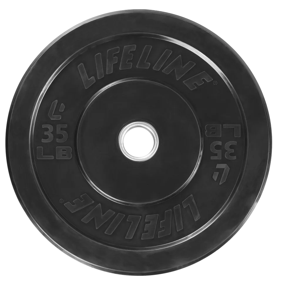 Lifeline Olympic Rubber Bumper vektplate 25 lb singel gummi