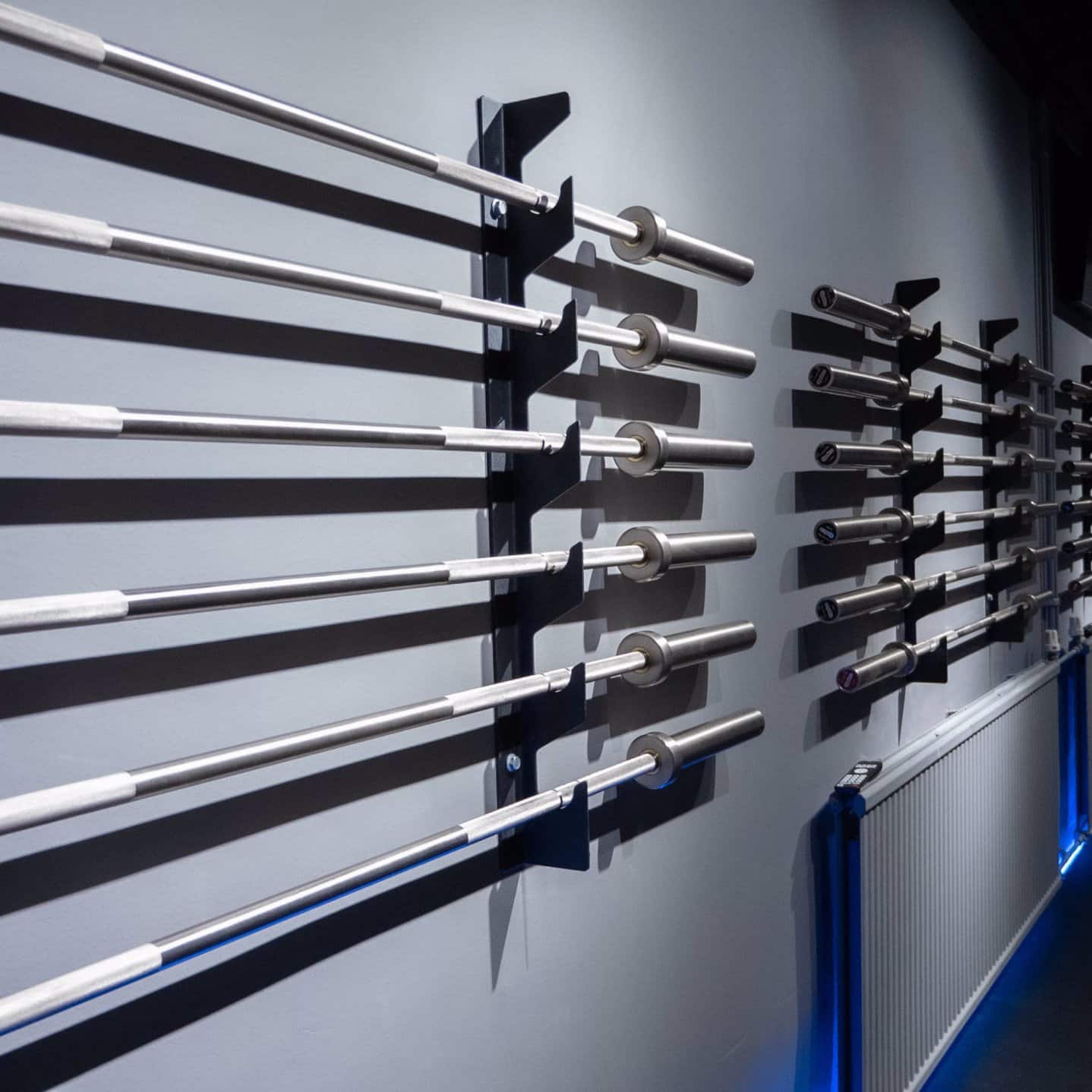 Gymleco Wall Mounted Barbell Rack 6 stenger
