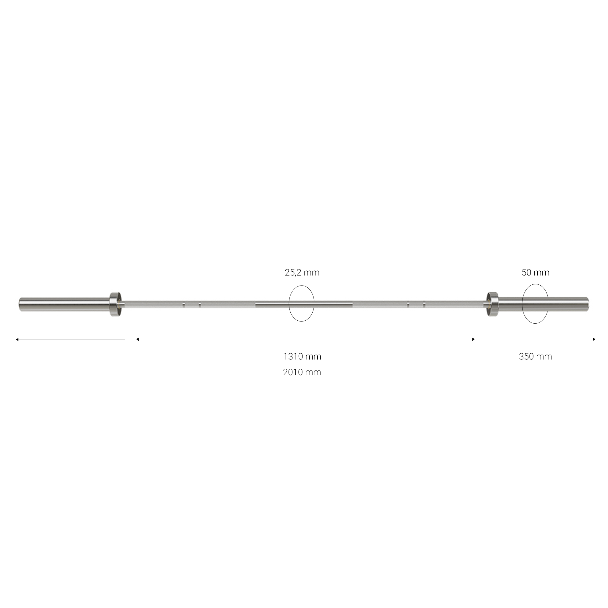 Gymleco 812 vektløfterstang dame 15 kg