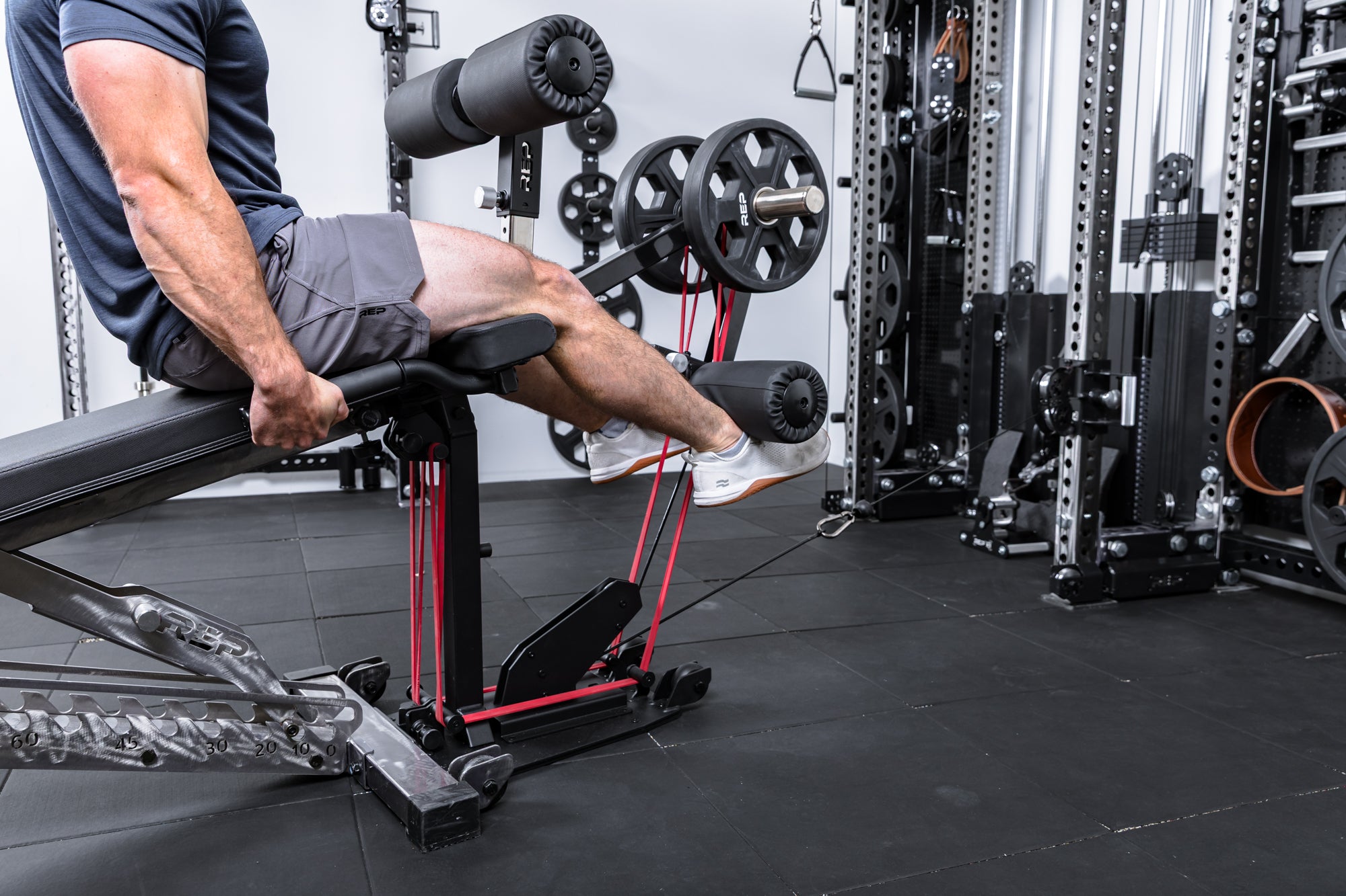 REP Leg Extension & Leg Curl Bench Attachment Cable Kit kabelsett