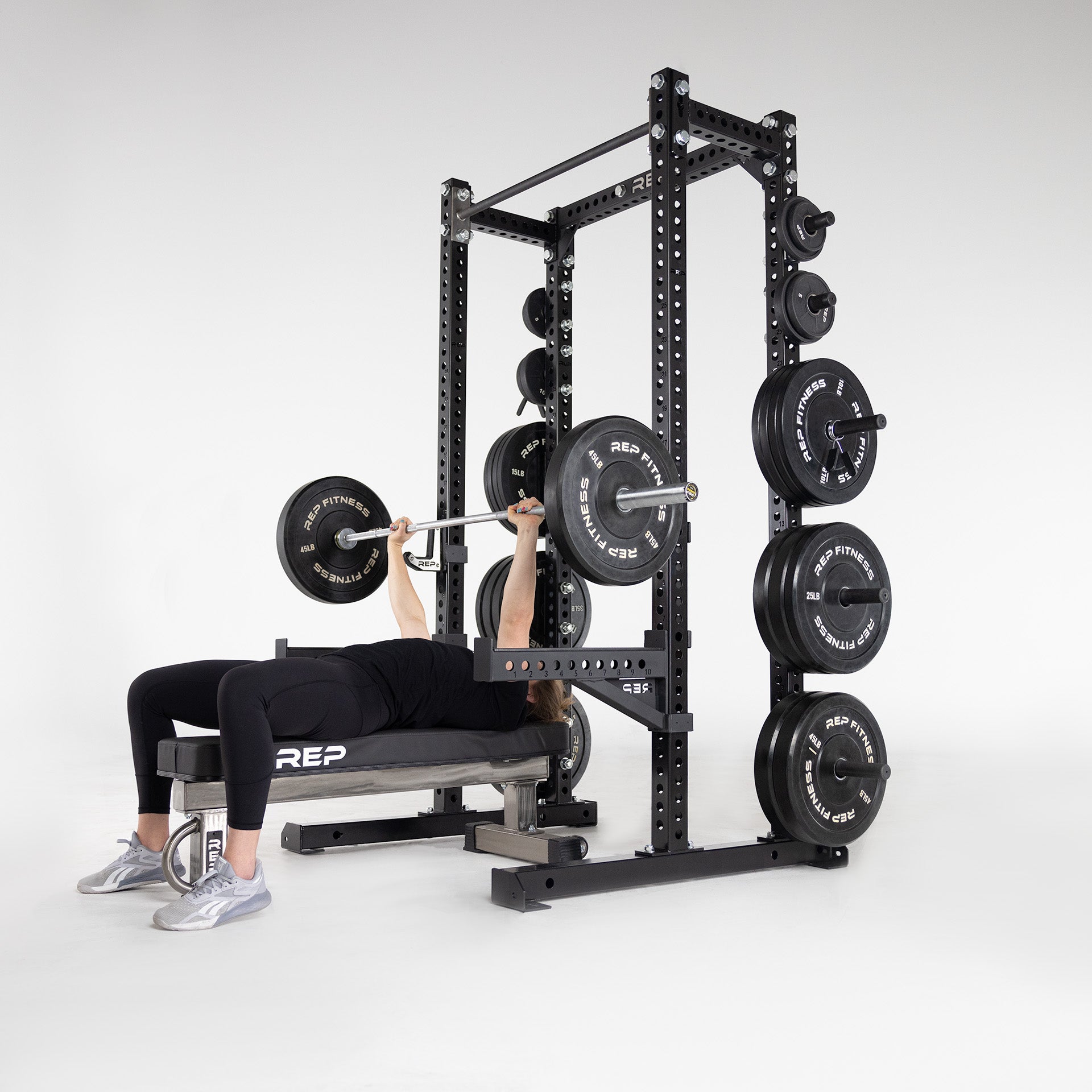 REP Fitness Apollo halvrack Metallic Black stativ