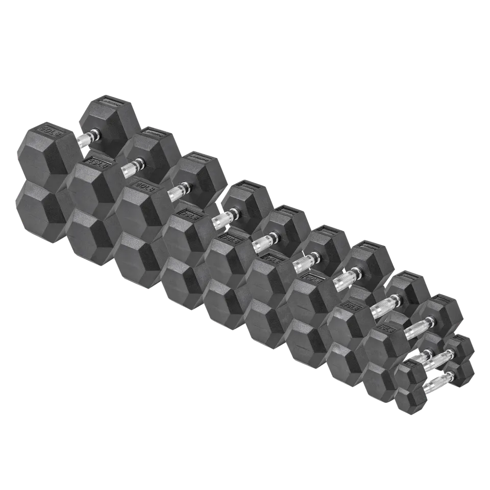 Lifeline Hex Rubber 150 lb manualsett sekskant
