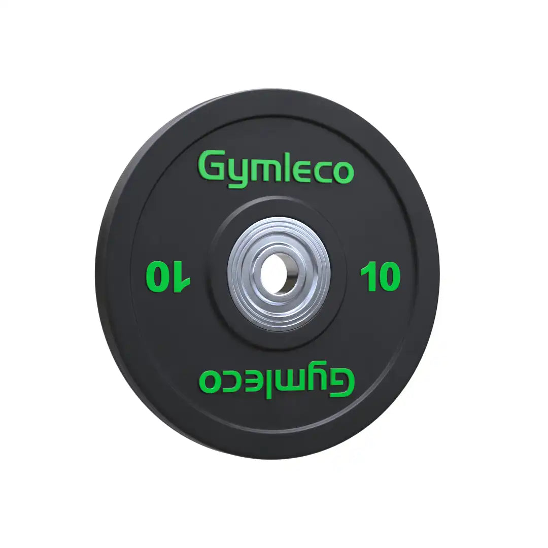 Gymleco vektskiver svart gummi olympiske