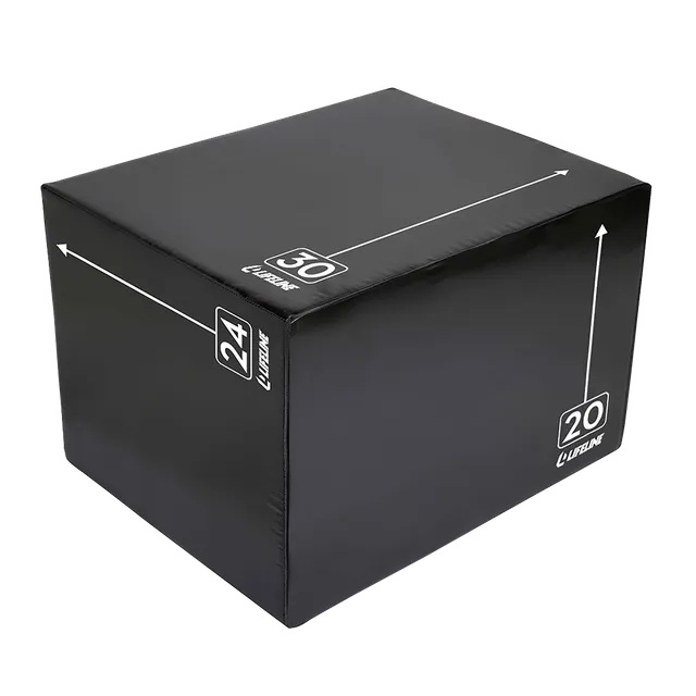 Lifeline 3-in-1 Foam Plyo Box hoppkasse Large 51/61/76 cm
