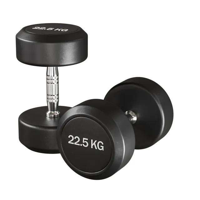 Gymleco Rubber Dumbbells hantelpar 2,5-50 kg gummi