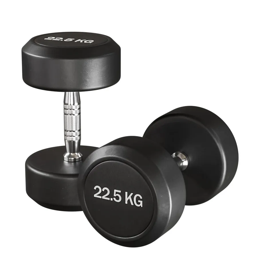 Gymleco Rubber Dumbbells hantelpar 2,5-50 kg gummi