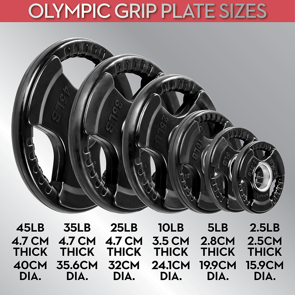 Lifeline Rubber Grip 10LB vektskive 4,5 kg gummi