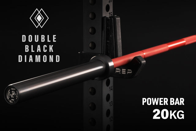 REP Fitness Double Black Diamond powerbar 20 kg aggressiv