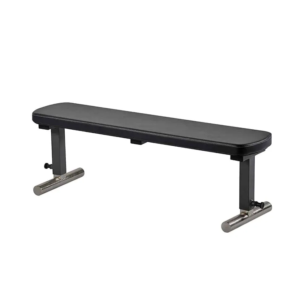 Gymleco flat treningsbenk justerbar svart