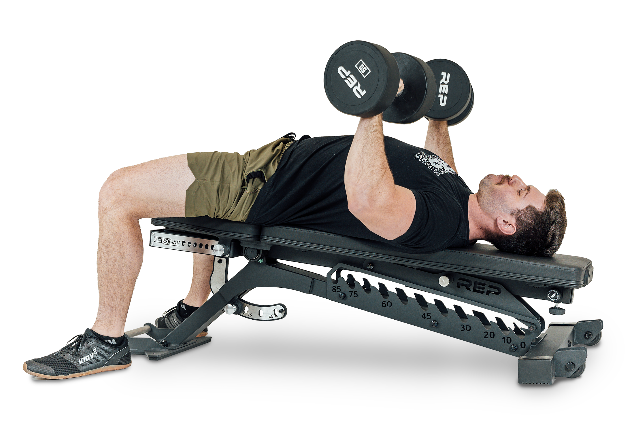REP Fitness BlackWing justerbar treningsbenk FID
