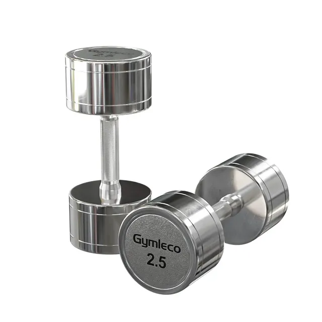 Gymleco Chrome Dumbbells manualer 2,5 kg stål