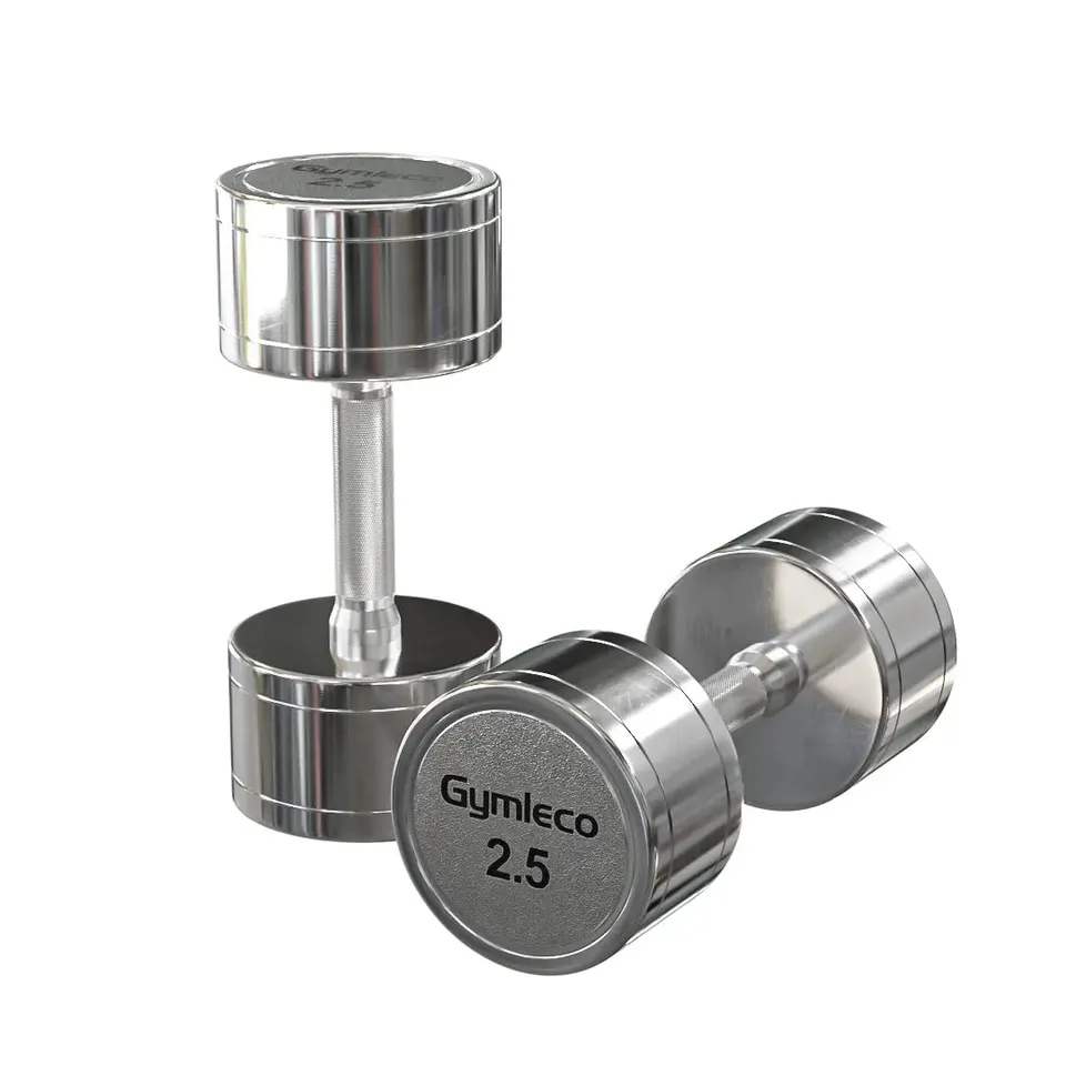 Gymleco Chrome Dumbbells manualer 2,5 kg stål